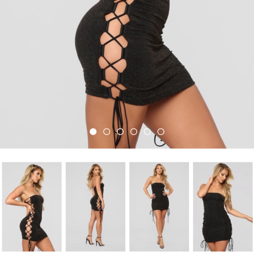 Never worn fashion nova sparkly dress